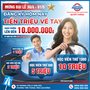 [CHƯƠNG TRÌNH] MỪNG ĐẠI LỄ 30/04 -01/05 | ĐĂNG KÝ HÔM NAY - TIỀN TRIỆU VỀ TAY